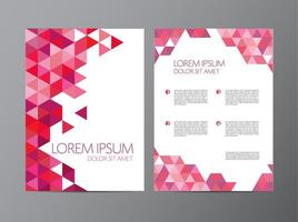 abstrakter Vektor moderne Flyer-Broschüren-Design-Vorlagen