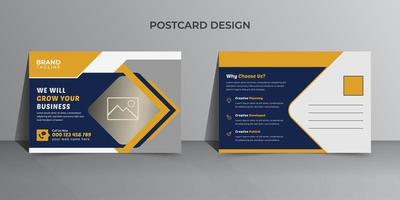 Business-Postkarten-Template-Design vektor