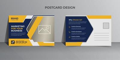 kreatives und minimales geschäftspostkartenvorlagendesign vektor