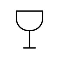 dryck ikon. glas. linje ikon stil. lämplig för dryck ikon. enkel design redigerbar. designmall vektor