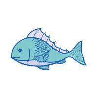 läcker fisk och skaldjur med naturlig näring vektor