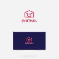 Logo Corporate SweetMail enkel design vektor