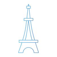 Linie Schönheit Eiffelturm Architektur Bau vektor