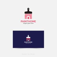 Logo Corporate PaintHome einfaches Design vektor