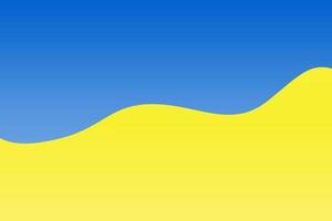 ukrainische Nationalflagge. horizontales Banner. leer. Symbol, Poster, Kartenvorlage, Hintergrund. Vektor-Illustration. vektor