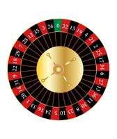 Casino roulettehjul vektor