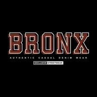 bronx denim streetwear t-shirt och kläder vektor