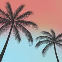 Silhouette Palmen Hintergrund vektor