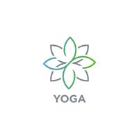 Flower Yoga-logotyp vektor