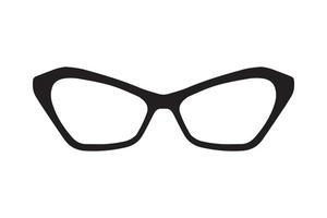Sonnenbrille oder Brillensilhouette vektor