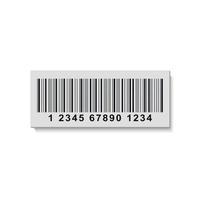 Barcode-Aufkleber. Vektor-Illustration vektor