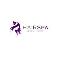 Hair Spa-logotyp vektor