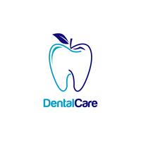 Dental Tooth Mit Apple-Form-Logo vektor