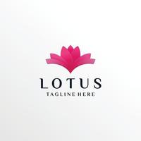 modern lotus logotyp design inspiration, spa, löv, blomma, gradient, yoga, abstrakt logotyp, premium vektor