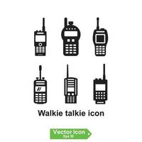 walkie talkie ikon tecken vektor, symbol, logotyp illustration för webb och mobil vektor