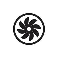 turbin ikon symbol platt vektor illustration för grafik och webbdesign.