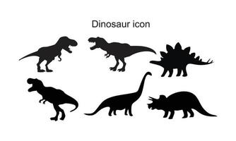 dinosaurie ikon symbol platt vektor illustration för grafik och webbdesign.