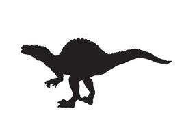 spinosaurus, dinosaurie på isolerad bakgrund. vektor