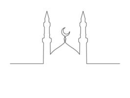 moské vektor design med islam tema