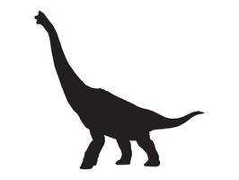 Brachiosaurus, Dinosaurier auf isoliertem Hintergrund. vektor