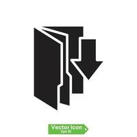 Download-Button. Vektorsymbol. vektor