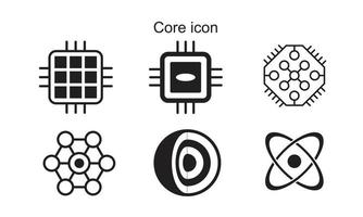 kärna ikon symbol platt vektor illustration för grafik och webbdesign.