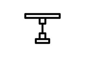 Tabellensymbol Funiture Line Style kostenlos vektor