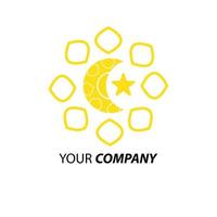 islamisk logotyp element för företag vektor