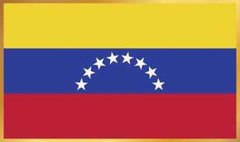 Venezuelas flagga, vektorillustration vektor