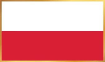 Polen-Flagge, Vektorillustration vektor