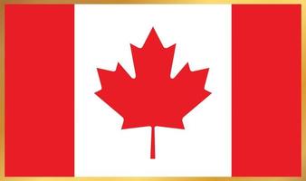 Kanadas flagga, vektorillustration vektor