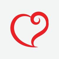 Herz-Icon-Vektor. perfektes Liebessymbol. Valentinstag-Zeichen, Emblem isoliert auf weißem Hintergrund, flacher Stil für Grafik- und Webdesign, vektor