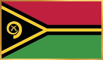 Vanuatu-Flagge, Vektorillustration vektor