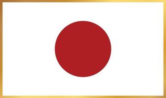 japanische Flagge, Vektorillustration vektor