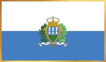 san marino flagga, vektorillustration vektor