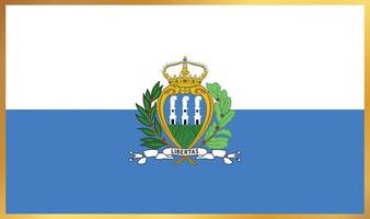 San Marino-Flagge, Vektorillustration vektor