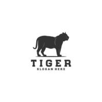 Tiger-Logo-Vorlagenvektor auf weißem Hintergrund vektor