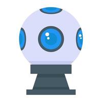Webcam in trendiger bearbeitbarer Webcam vektor
