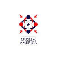 amerika muslim logo design vektor