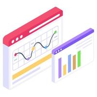 eine moderne Stilikone der Web-Infografik vektor