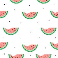 vattenmelon bita sömlösa mönster vektor