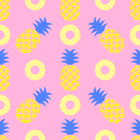 Pop-Art-Ananas-nahtloses Muster vektor