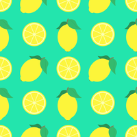 Sommer-Zitronen-nahtloser Muster-Hintergrund vektor