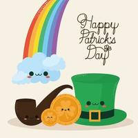 Happy Patricks Day Karte vektor