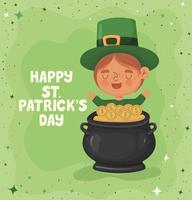 happy st patricks day-kort vektor