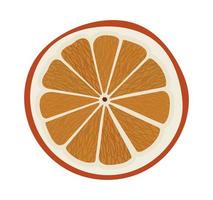 Orangenscheibe-Design vektor