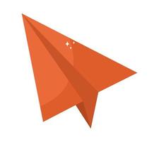 orangefarbenes Flugzeug vektor