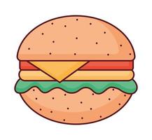 großes Burger-Design vektor