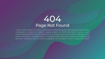 Fehler 404 Seite nicht gefunden Hintergrund. vektor