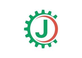 dies ist ein kreatives buchstabe-j-symbol-logo-design vektor